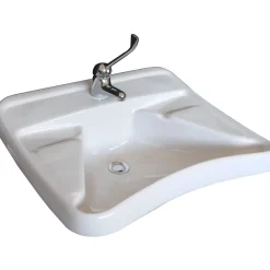 Lavabo in ceramica per disabili 65 x 57 cm