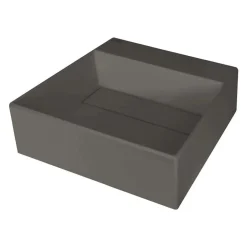 Lavabo appoggio granito Puerto Padre Idrostile con foro rubinetto antracite met