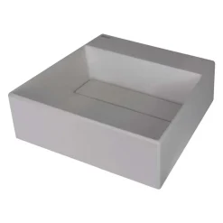 Lavabo appoggio granito Puerto Padre Idrostile foro rubinetto Grigio met