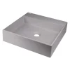 Lavabo appoggio granito Puerto Padre Idrostile foro rub 400x400 mm Grig met