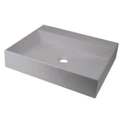 Lavabo appoggio granito Puerto Padre Idrostile foro rub 500x400 mm Grig met