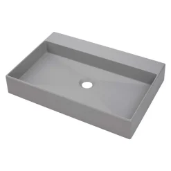 Lavabo appoggio granito Puerto Padre Idrostile foro 400x100 mm Grig met