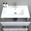 Lavabo bianco in ceramica 80 cm