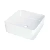 Lavabo da appoggio ceramica Segundo Frente Idrostile 345x120 mm Bianco