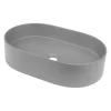 Lavabo da appoggio granito Limonar Idrostile 350x125 mm Grigio metallizzato