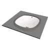 Lavabo da incasso ceramica Batabanó Idrostile 380x192 mm Bianco