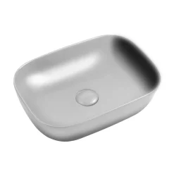 Lavabo d`appoggio Nature grigio 505x405x140 mm