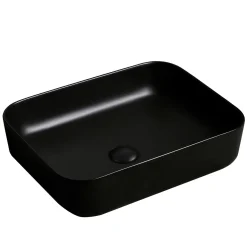 Lavabo d`appoggio Nature nero 500x400x135 mm