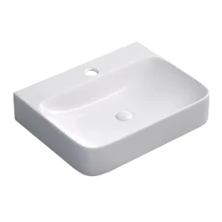 Lavabo d`appoggio Nordic bianco opaco 600x470x135 mm