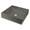 Lavabo granito Puerto Padre Idrostile foro rub antisett 400x400mm Antr met