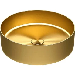 Lavabo in acciaio inox Foyer oro