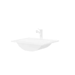 Lavabo in ceramica Slim 60 cm bianco