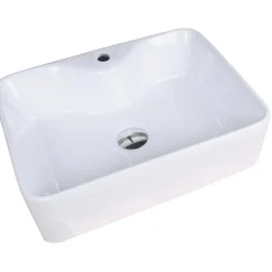 Lavabo rettangolare appoggio Lecce 48 cm x 38 cm x 13,5 cm