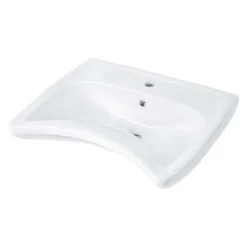 Lavabo sospeso Remedios Idrostile foro rubinetto Bianco