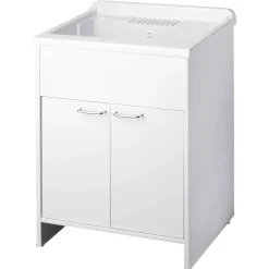 Lavatoio con anta singola pratiko in PVC