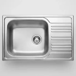 Lavello 1 vasca con gocciolatoio Idrostile Jobabo 500x180 mm satinato