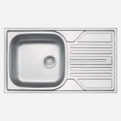 Lavello 1 vasca con gocciolatoio Idrostile Gibara satinato