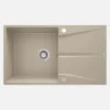 Lavello 1 vasca con gocciolatoio Idrostile Bayamo 500x216 mm sabbia