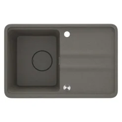 Lavello 1 vasca con gocciolatoio Idrostile Varadero 440x230 mm Antracite Met