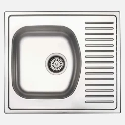 Lavello 1 vasca con gocciolatoio Idrostile Jatibonico 510x150 mm satinato