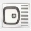 Lavello 1 vasca con gocciolatoio Idrostile Jatibonico 510x150 mm acciaio inox