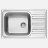 Lavello 1 vasca con gocciolatoio Idrostile Jobabo 500x180 mm acciaio inox