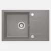 Lavello 1 vasca con gocciolatoio Idrostile Bayamo 440x175 mm grigio met