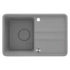 Lavello 1 vasca con gocciolatoio Idrostile Varadero 440x230 mm grigio met