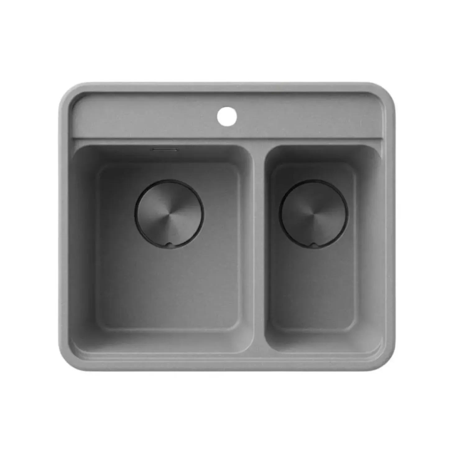 Lavello 1 vasca e mezza Idrostile Varadero 520x229 mm grigio metallizzato