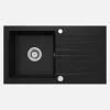 Lavello 1 vasca gocciolatoio Idrostile Martí 440x160 mm Nero