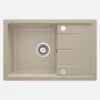 Lavello 1 vasca gocciolatoio Idrostile Amancio sifone 440x164 mm sabbia
