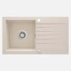 Lavello 1 vasca gocciolatoio Idrostile Martí sifone 440x160 mm beige