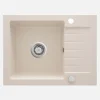 Lavello 1 vasca gocciolatoio Idrostile Martí sifone 440x164 mm beige