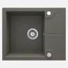 Lavello 1 vasca gocciolatoio Idrostile Florida sifone 490x194 mm Antracite Met