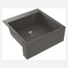 Lavello 1 vasca Idrostile Güines 610x214 mm Antracite metallizzato