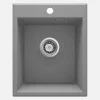 Lavello 1 vasca Idrostile Güines 500x210 mm grigio metallizzato