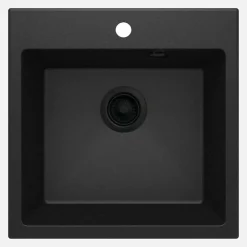 Lavello 1 vasca Idrostile Banes 500x216 mm grafite metallizzata