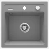 Lavello 1 vasca Idrostile Martí 440x184 mm grigio metallizzato