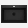 Lavello 1 vasca Idrostile Güines 520x210 mm Nero