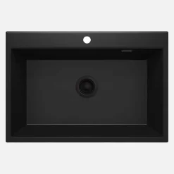 Lavello 1 vasca Idrostile Güines 520x210 mm Nero