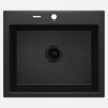 Lavello 1 vasca Idrostile Florida sifone 520x210 mm grafite metallizzata
