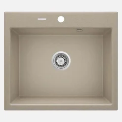 Lavello 1 vasca Idrostile Florida sifone 520x210 mm sabbia