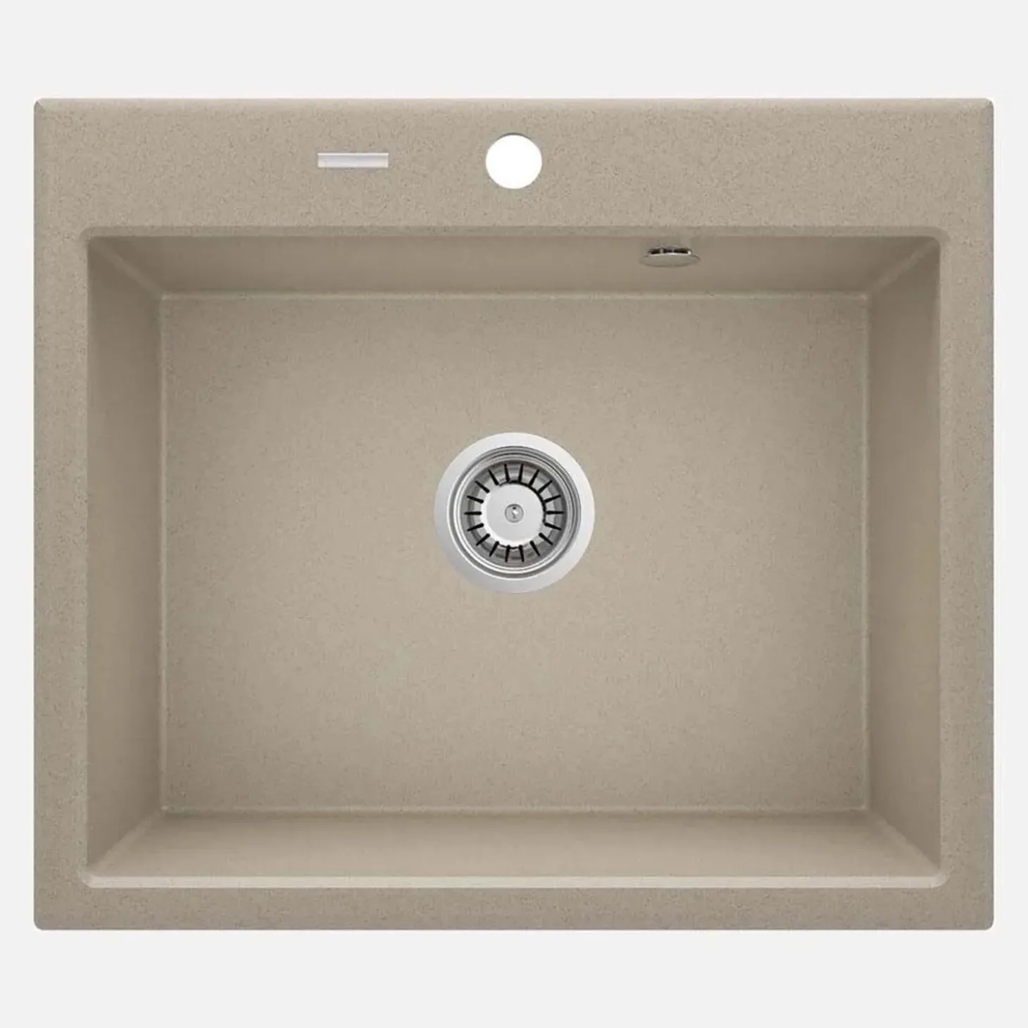Lavello 1 vasca Idrostile Florida sifone 520x210 mm sabbia
