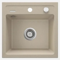 Lavello 1 vasca Idrostile Martí sifone 440x184 mm sabbia