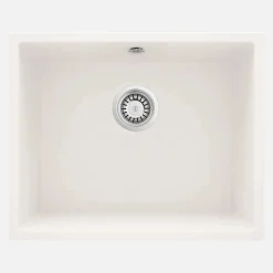 Lavello 1 vasca incasso Idrostile Colón forma oriz 440x200 mm Alabastro