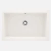 Lavello 1 vasca incasso Idrostile Colón sifone 500x204 mm alabastro