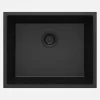 Lavello 1 vasca incasso Idrostile Colón forma oriz 440x200 mm Grafite Met