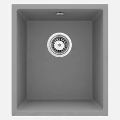 Lavello 1 vasca incasso Idrostile Colón 460x200 mm grigio metallizzato