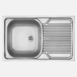 Lavello appoggio 1 vasca gocciolatoio Guantánamo 500x160 mm acciaio inox