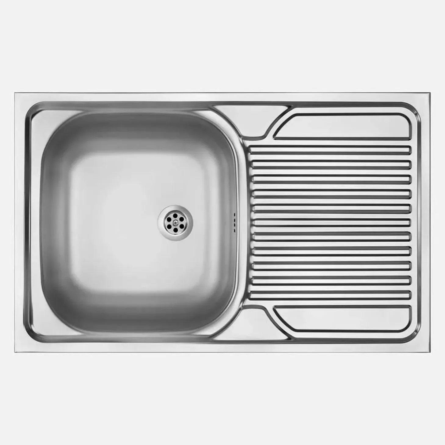 Lavello appoggio 1 vasca gocciolatoio Guantánamo 500x160 mm acciaio inox